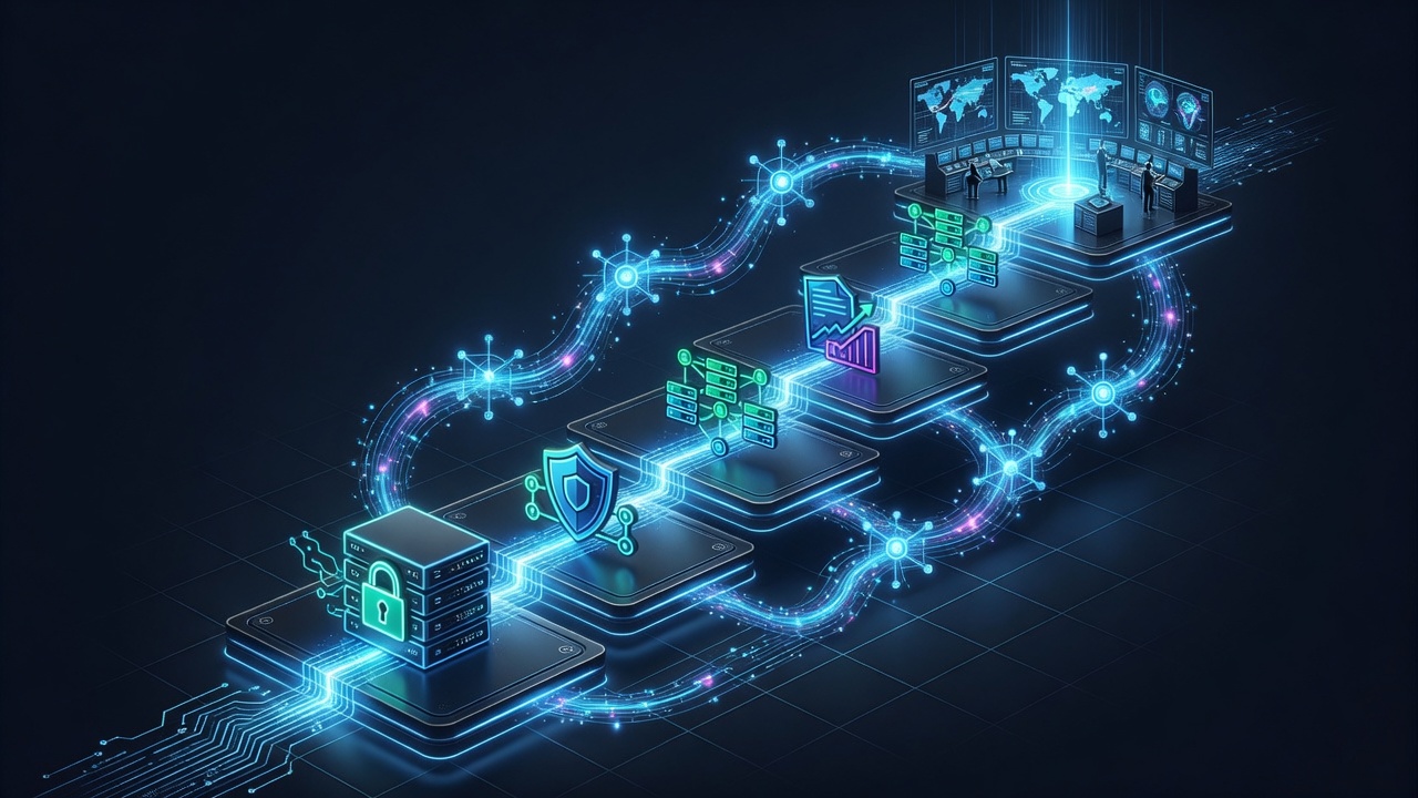 Abstract external attack surface management visualization